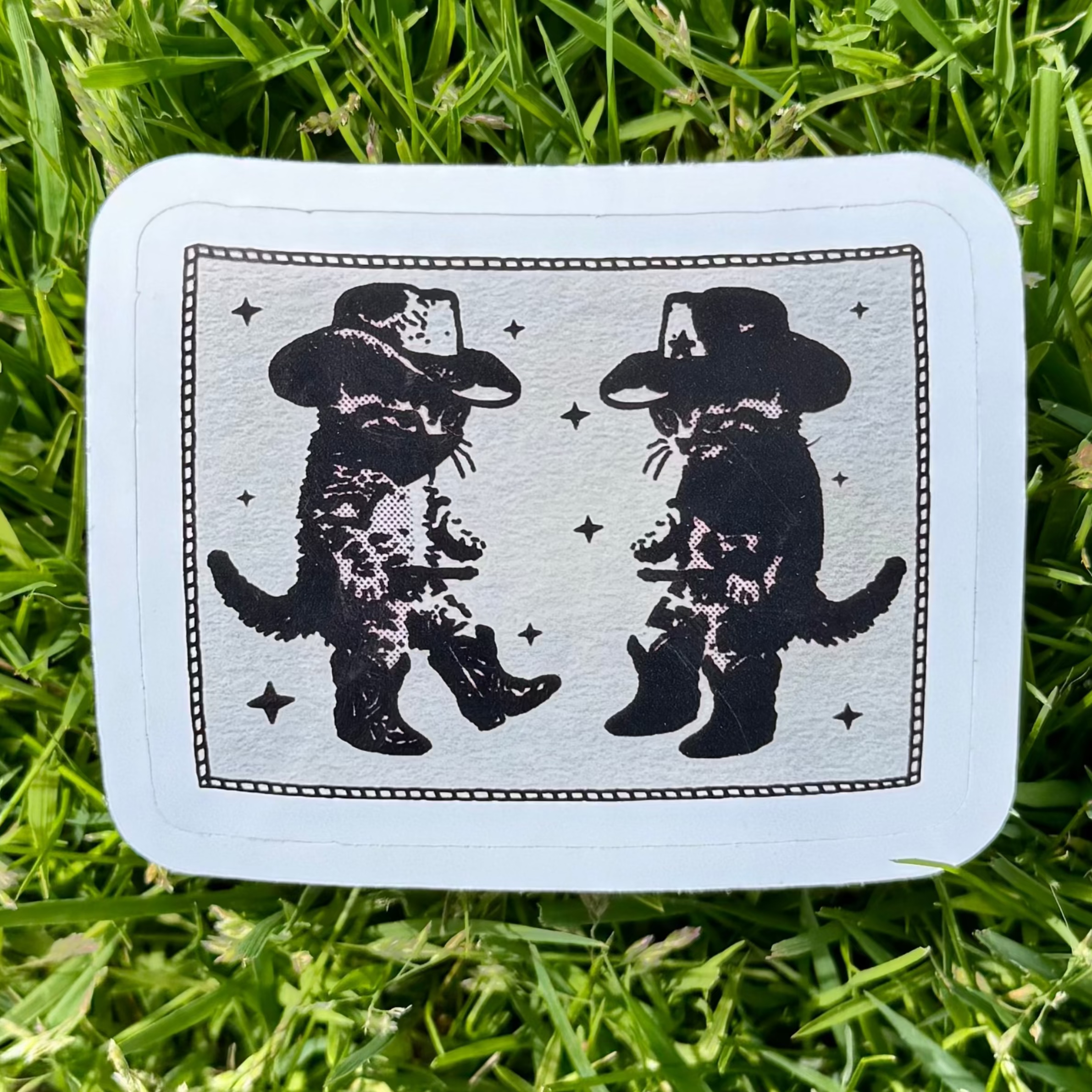 cowboy kitties sticker